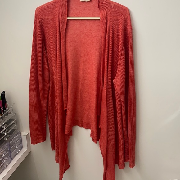 100% linen Eileen Fisher front open Cardigan - Picture 1 of 13